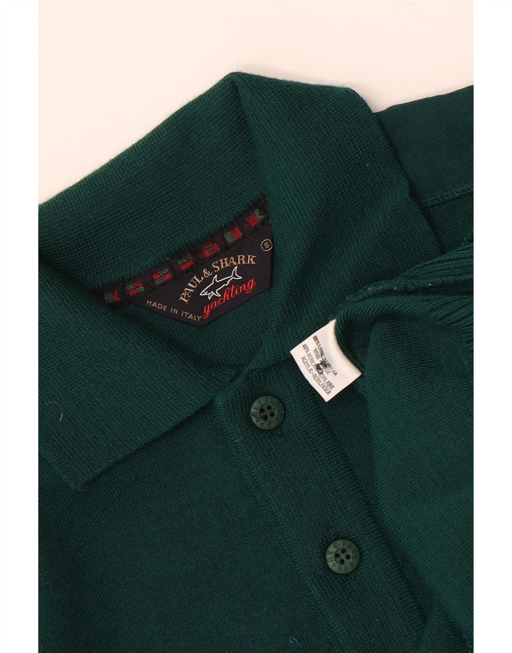 PAUL & SHARK Herren-Pullover mit Rollkragen, Größe S, grüne Wolle