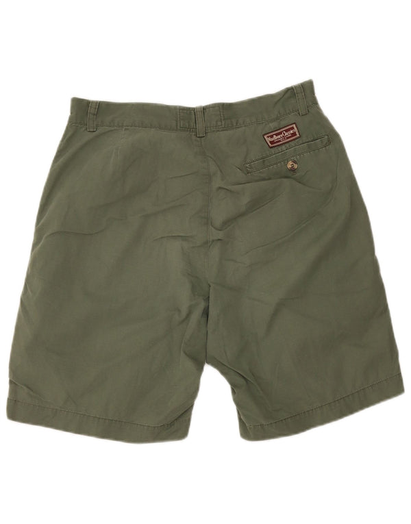 Marlboro Classics Herren Pegged Chino Shorts EU 46 Small W30 Khaki Baumwolle