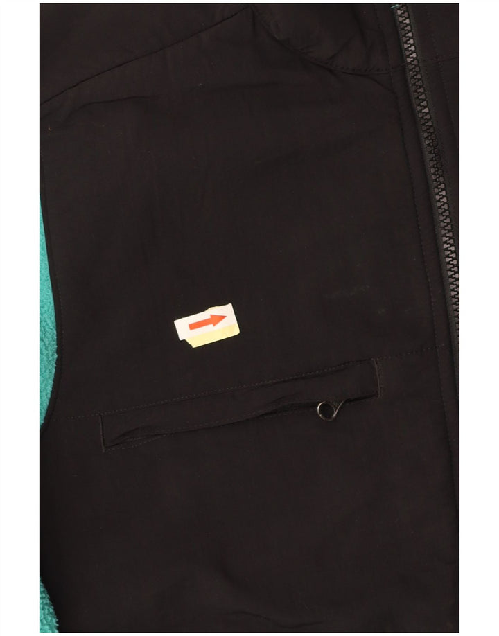 THE NORTH FACE Herren Fleecejacke UK 36 Small Türkis Farbblock