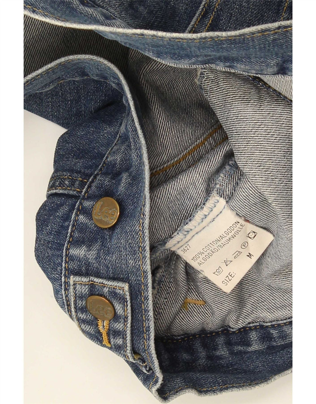 Lee Crop Jeansjacke für Jungen, 8–9 Jahre, mittelblaue Baumwolle
