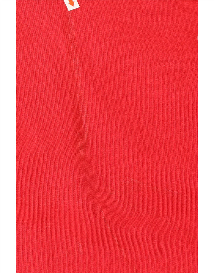 WHITE STUFF Herren-Sweatshirt mit lockerer Passform, Grafik und Reißverschluss am Hals, XL, Rot