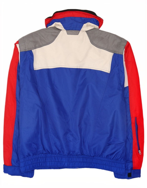 Dialto Herren-Skijacke IT 56 3XL Blaues Colourblock-Polyester