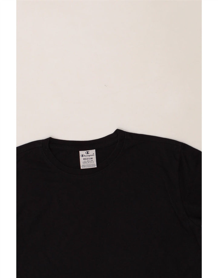 CHAMPION Womens T-Shirt Top UK 14 Medium Navy Blue Cotton Vintage Champion and Second-Hand Champion from Messina Hembry 