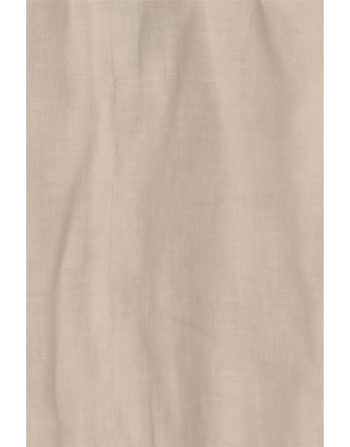 Diesel Herren-Grafikhemd, großes weißes Leinen