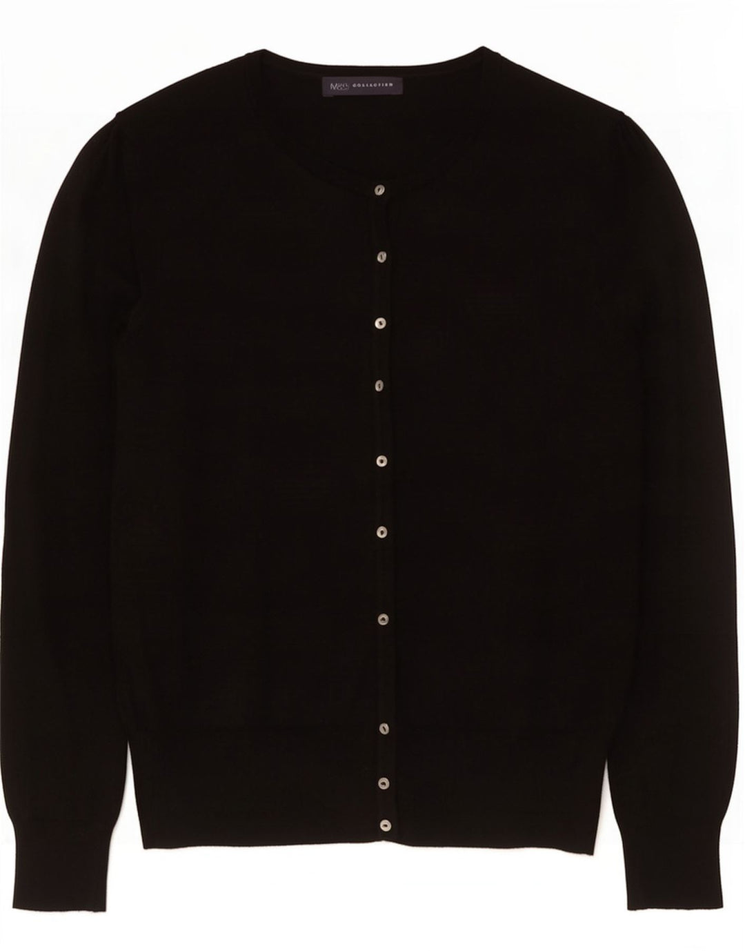 Marks & Spencer Damen-Cardigan-Pullover UK 10 Small Schwarze Viskose