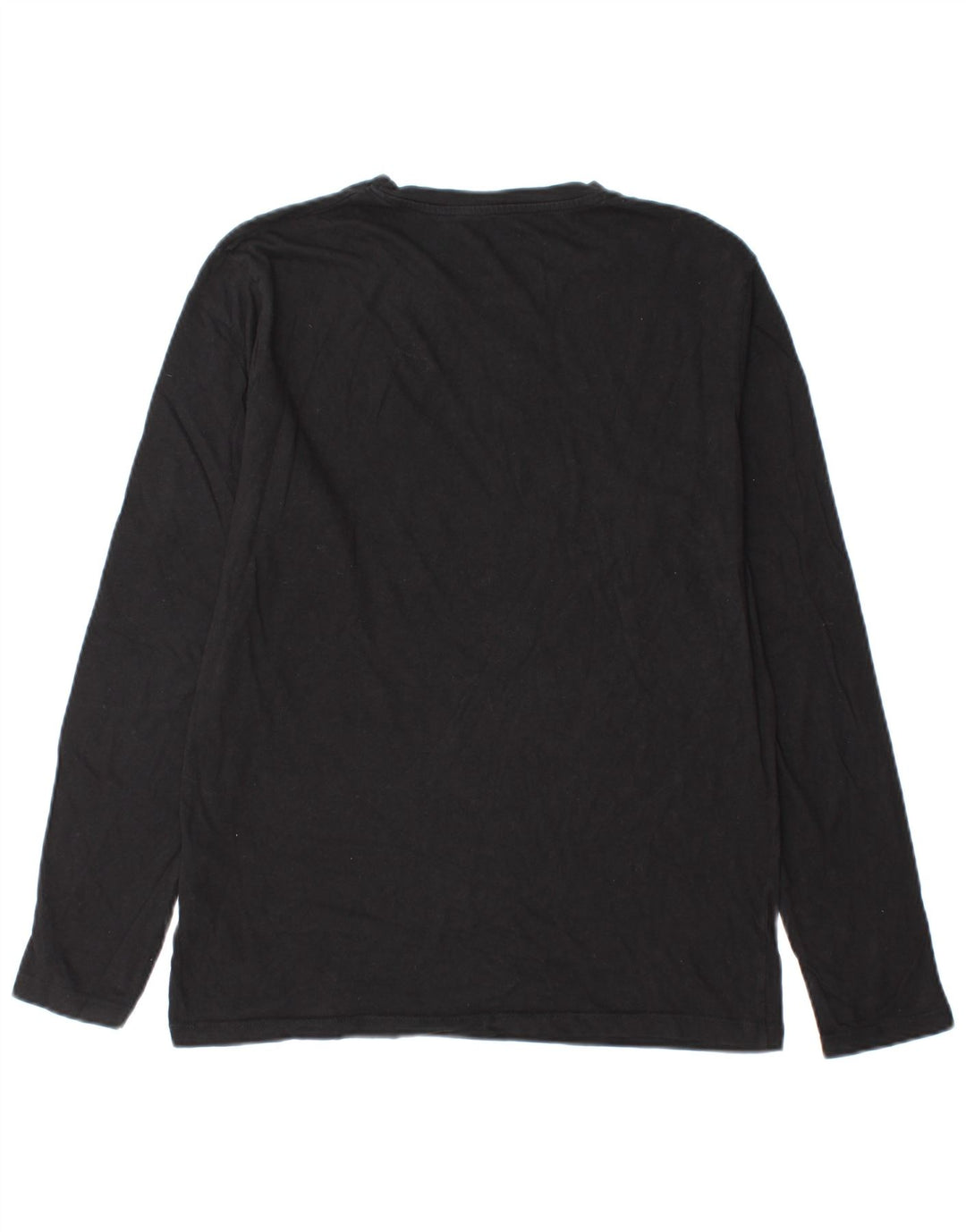 Jack & Jones Herren Grafik-Oberteil, langärmelig, mittelschwarz, Baumwolle