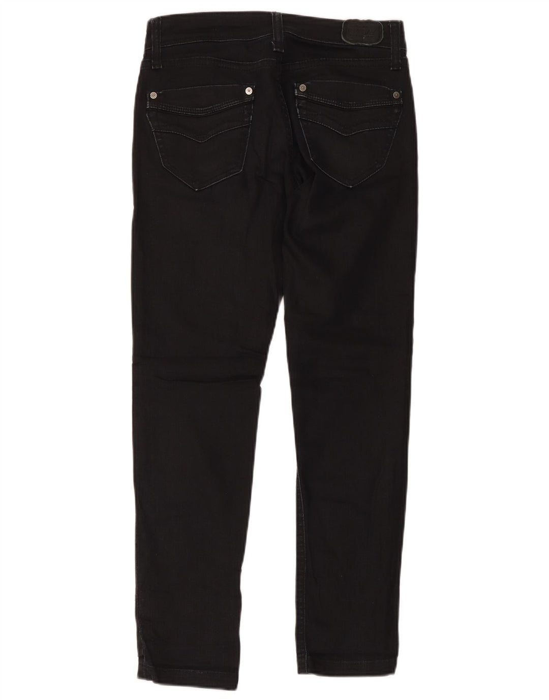 Replay Damen Slim Jeans W27 L32 Schwarze Baumwolle