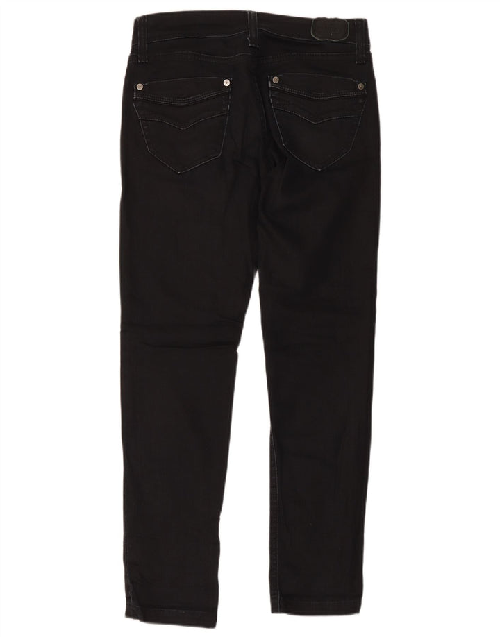 Replay Damen Slim Jeans W27 L32 Schwarze Baumwolle