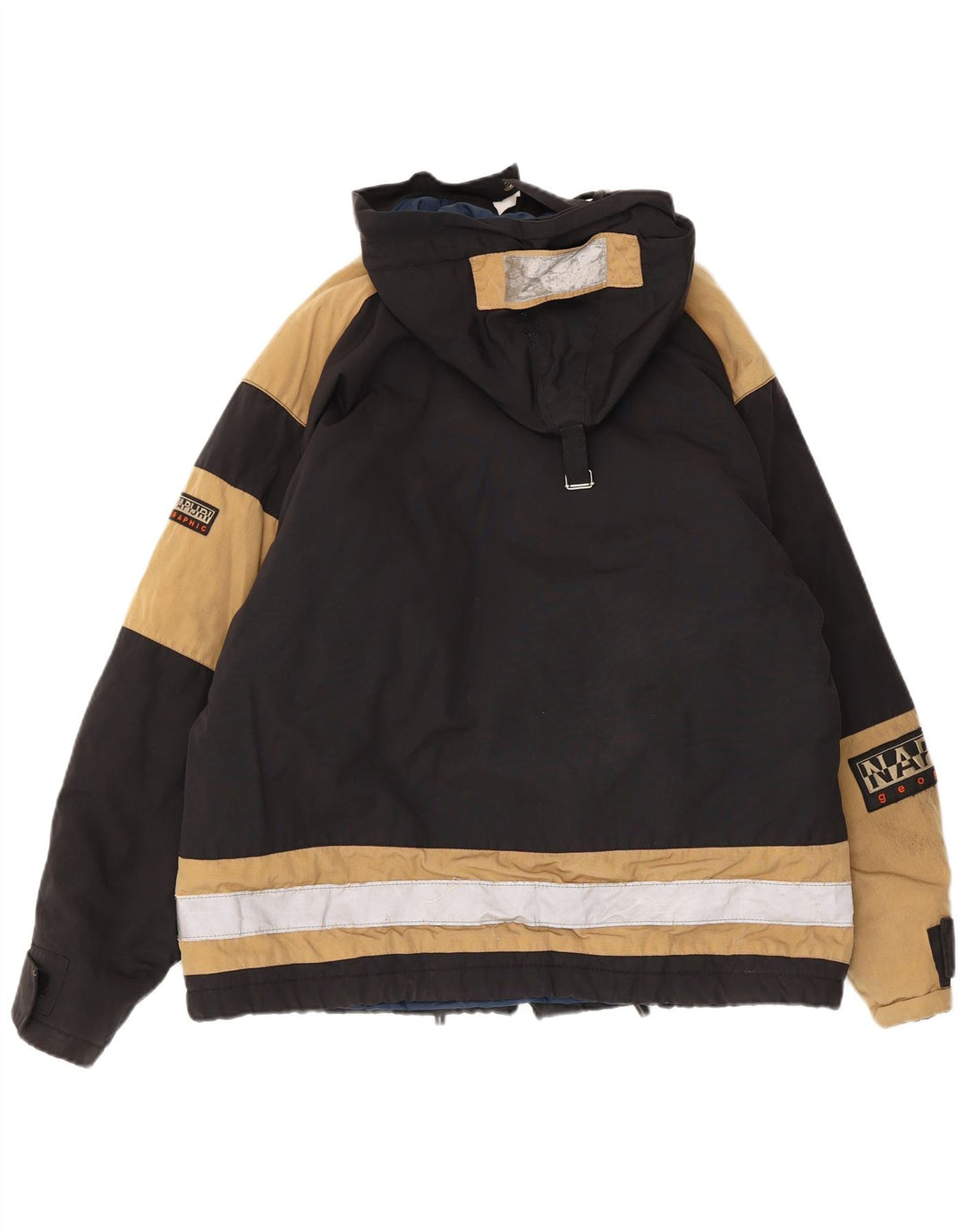 NAPAPIJRI Herren-Windbreaker-Jacke mit Grafik, UK 38, mittleres Marineblau