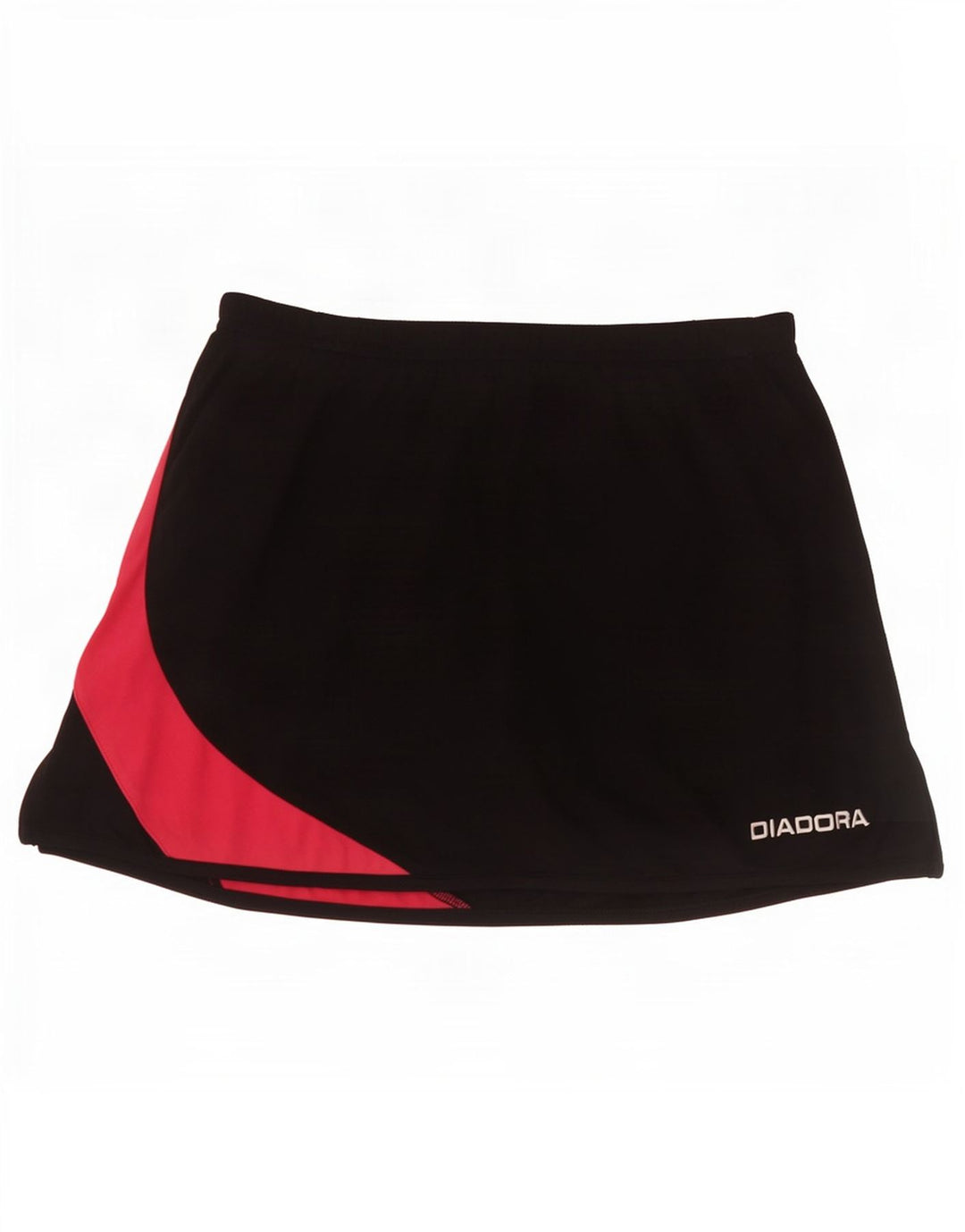 Diadora Damen Skort UK 10 Small Schwarz Farbblock