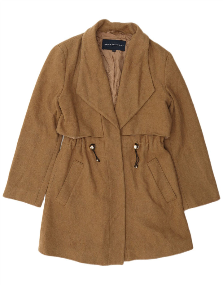 French Connection Damenmantel UK 8 Small Beige Wolle
