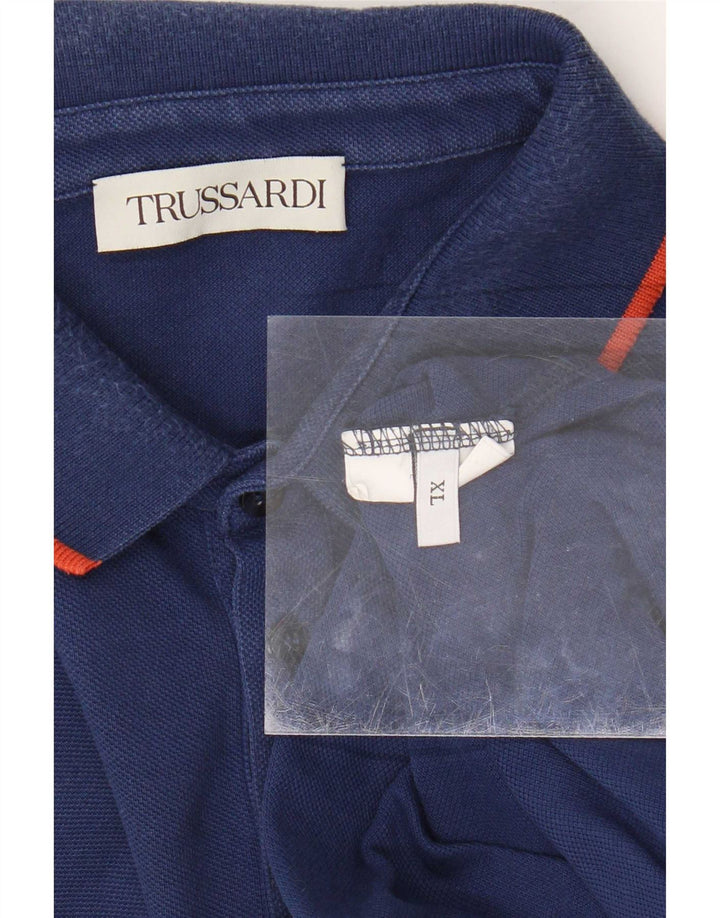 Trussardi Herren Poloshirt XL Marineblau
