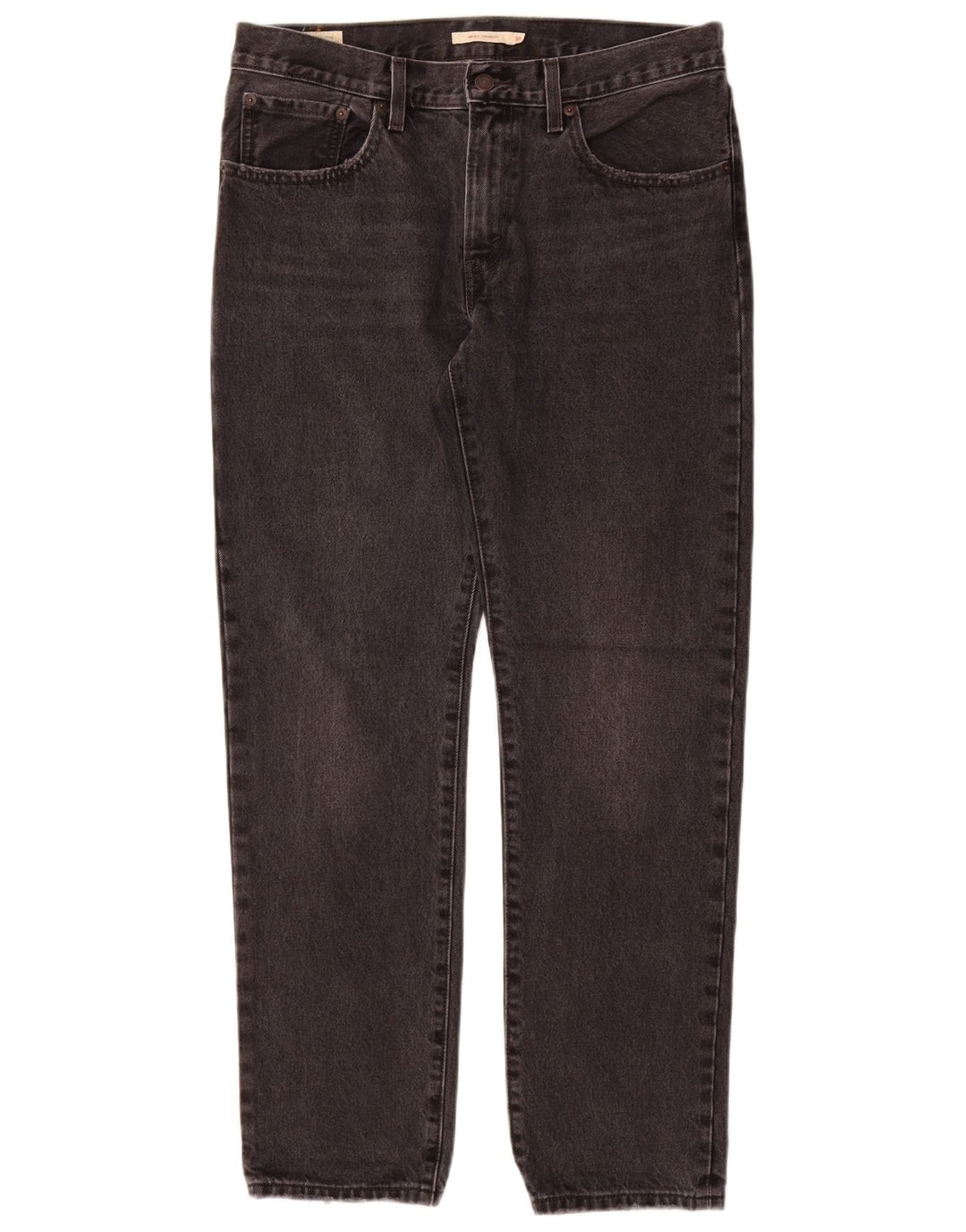 LEVI'S Damen Mid Rise Straight Jeans W30 L31 Graue Baumwolle