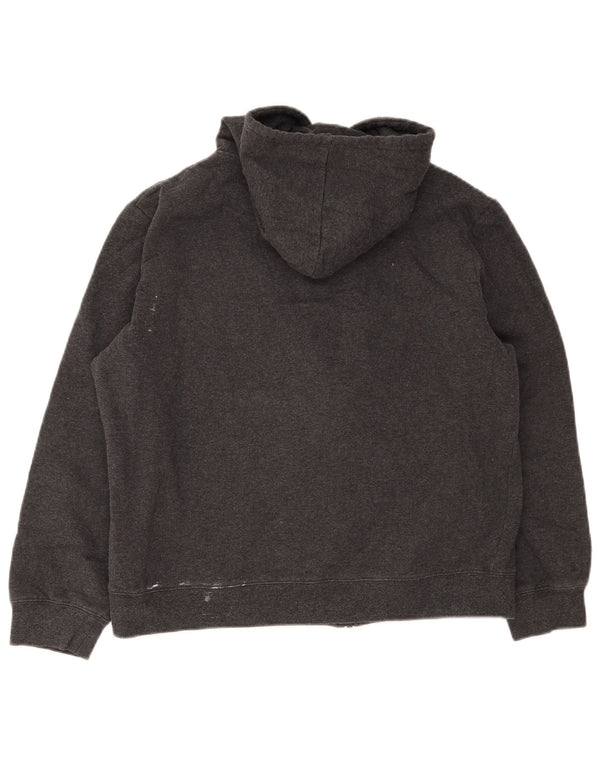 Fila Jungen-Kapuzenpullover mit grafischem Reißverschluss, 15–16 Jahre, graue Baumwolle