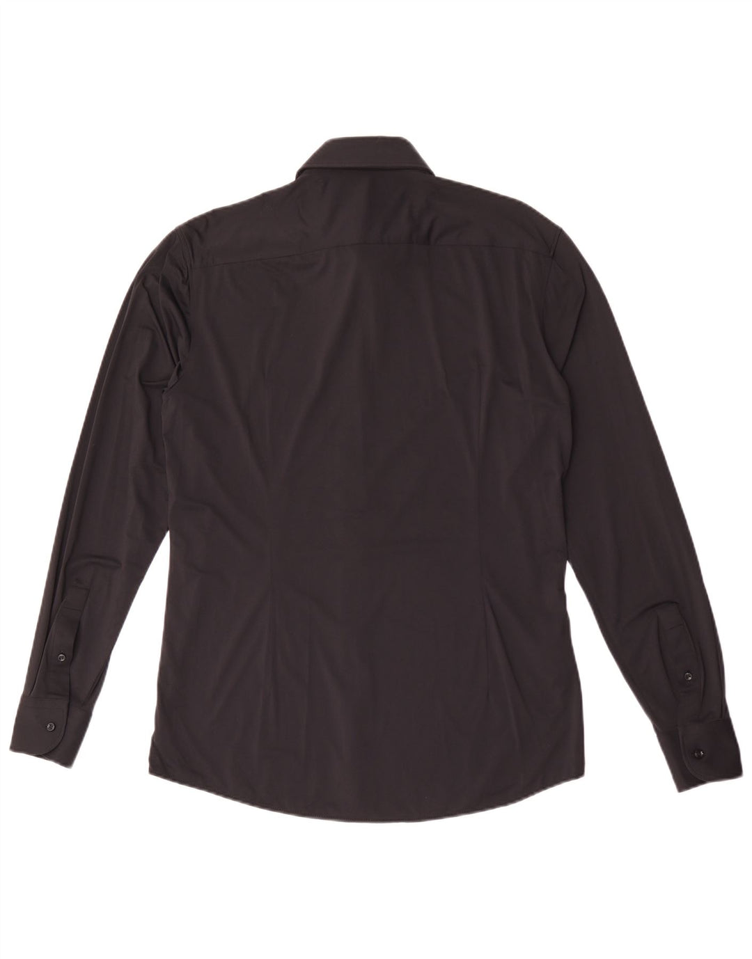 Hugo Boss Herren-Slim-Fit-Hemd, Größe 40, mittelschwarz, Polyamid