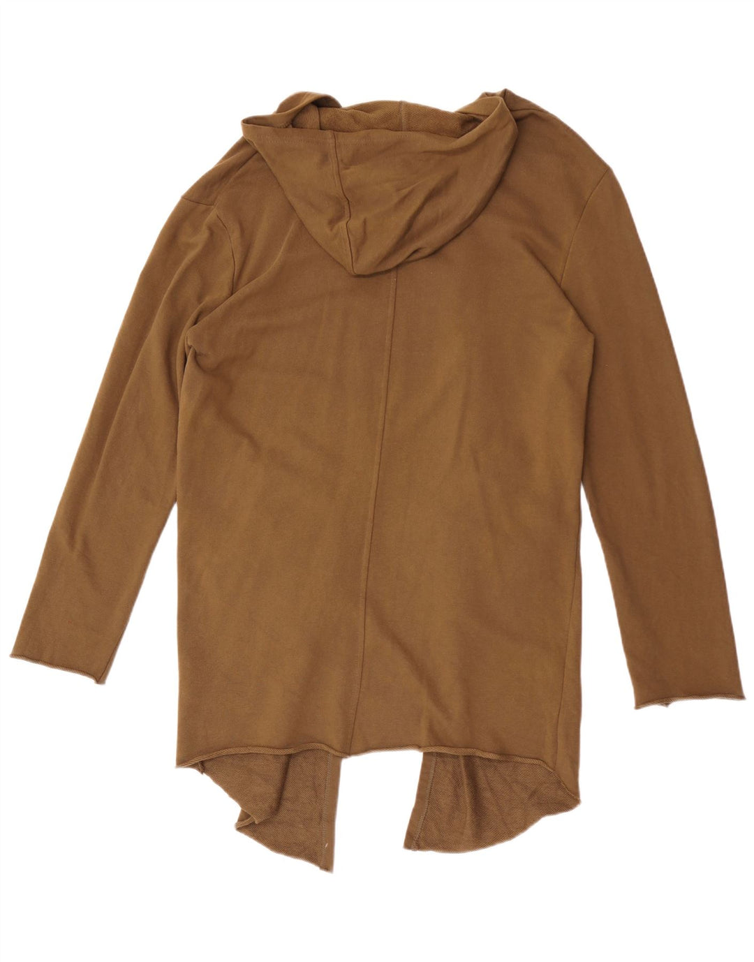 Zara Herren-Strickjacke mit Kapuze, mittelbraune Baumwolle