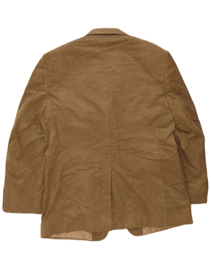 Marks & Spencer Herren-Blazer aus Cord mit 2 Knöpfen, Gr. 42, Größe L, Beige
