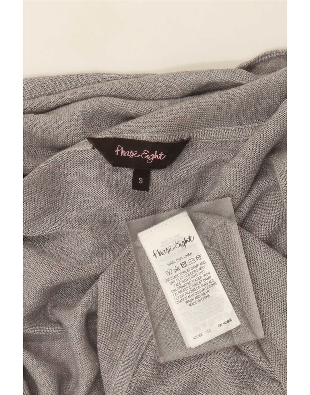 Phase Eight Damen-Strickjacke in Übergröße, lang geschnitten, Gr. 10, Größe S, Grau