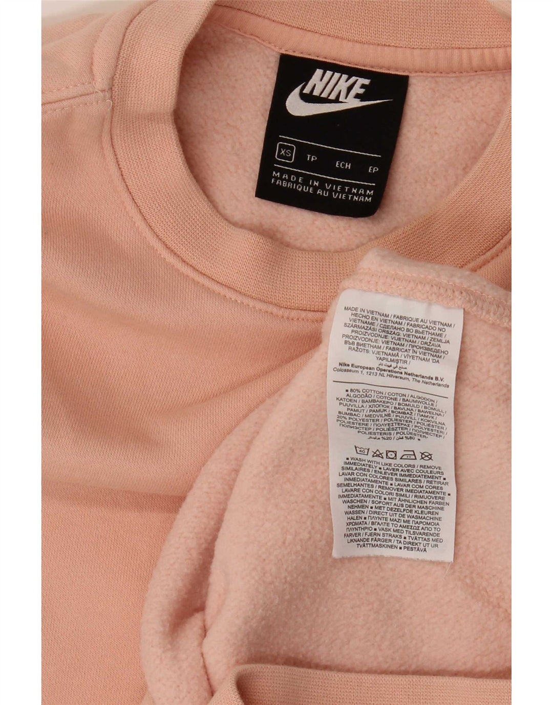 Nike Herren Sweatshirt Pullover XS Rosa Baumwolle