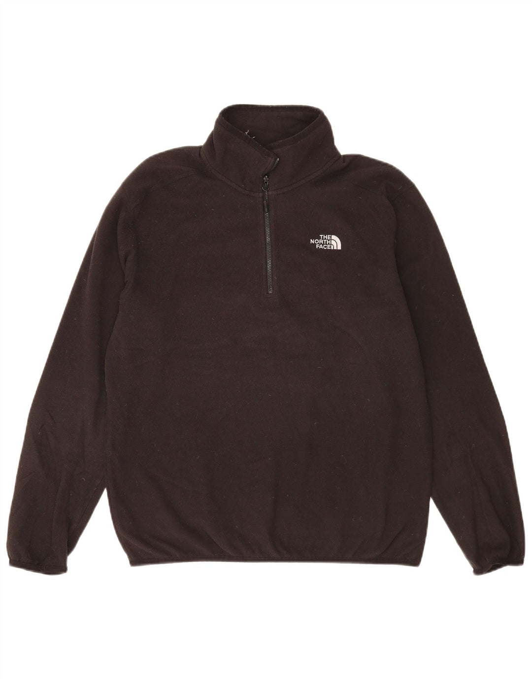 The North Face Herren-Fleecepullover mit Reißverschluss am Hals, Mittelschwarzes Polyester