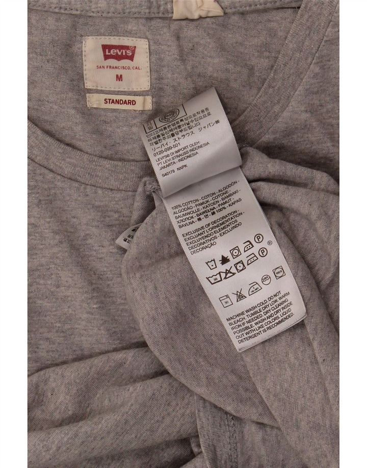 LEVI'S Mens Standard T-Shirt Top Medium Grey Cotton