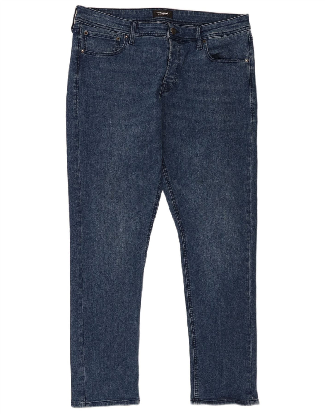 Jack & Jones Herren Slim Jeans W36 L32 Blaue Baumwolle