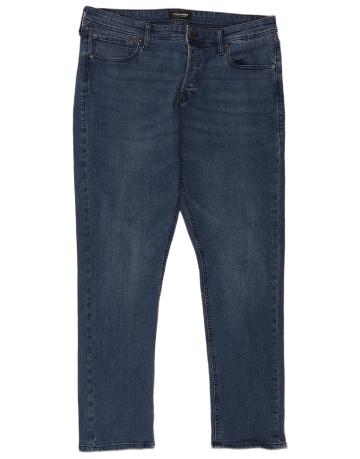 Jack & Jones Herren Slim Jeans W36 L32 Blaue Baumwolle