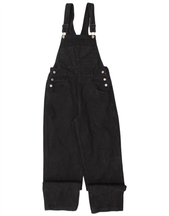 J.Galt Damen-Latzhose, gerade Jeans, Größe S, W30, L31, Schwarz, Baumwolle