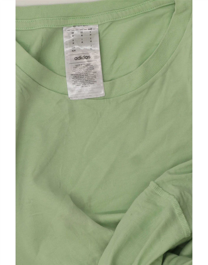 Adidas Herren T-Shirt Top mittelgrüne Baumwolle