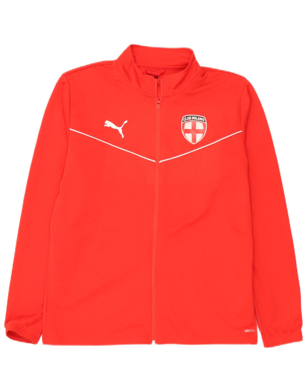 Puma Herren Club Milano Trainingsanzug Top Jacke Großes rotes Polyester