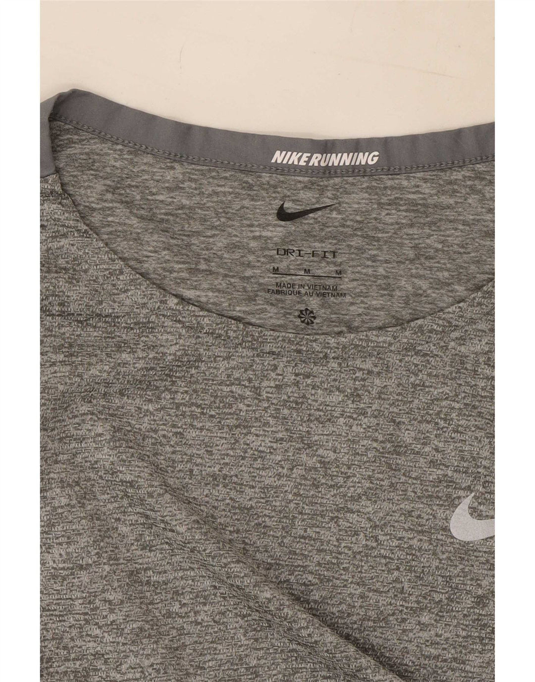 Nike Herren Dri Fit T-Shirt-Oberteil Mittelgrau meliert