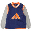 Adidas Herren-Trainingsanzug-Top-Jacke, UK 40/42, mittleres Marineblau, Farbblock
