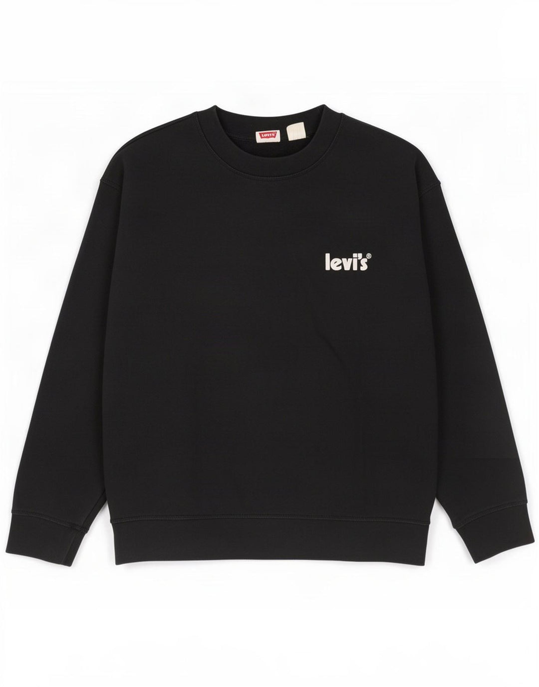 Levi's Herren-Sweatshirt-Pullover, groß, schwarze Baumwolle