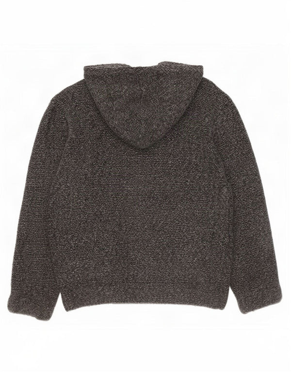 Zara Jungen-Strickjacke mit lockerer Passform und Kapuze, 13–14 Jahre, grau gefleckt