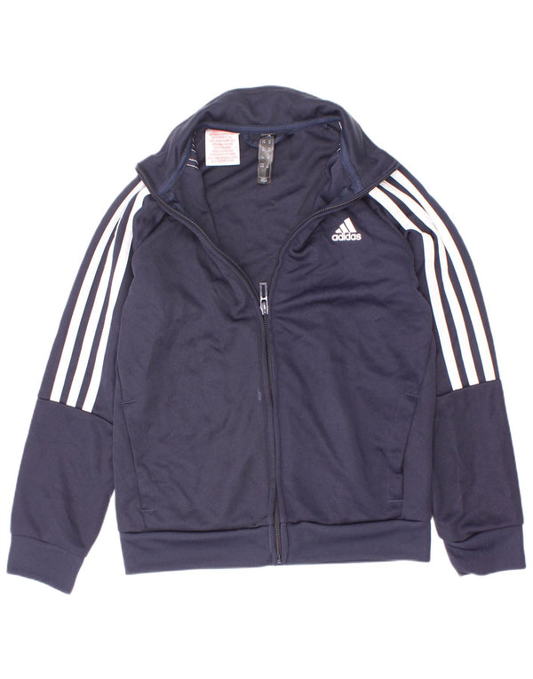 Adidas Jungen Aeroready Trainingsanzug Top Jacke 7–8 Jahre Marineblau Polyester