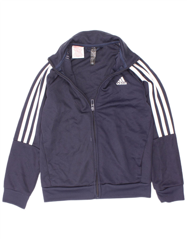Adidas Jungen Aeroready Trainingsanzug Top Jacke 7–8 Jahre Marineblau Polyester