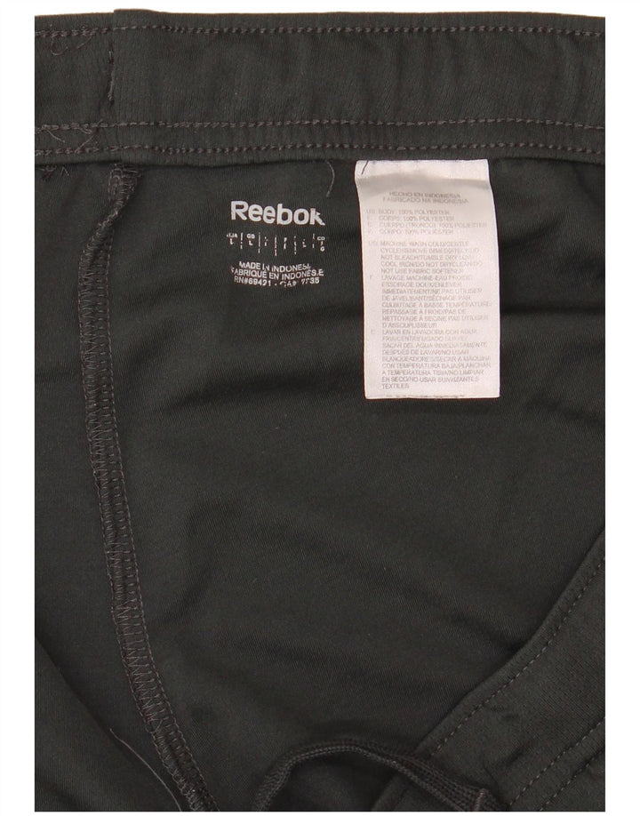 REEBOK Herren-Sportshorts, groß, aus schwarzem Polyester