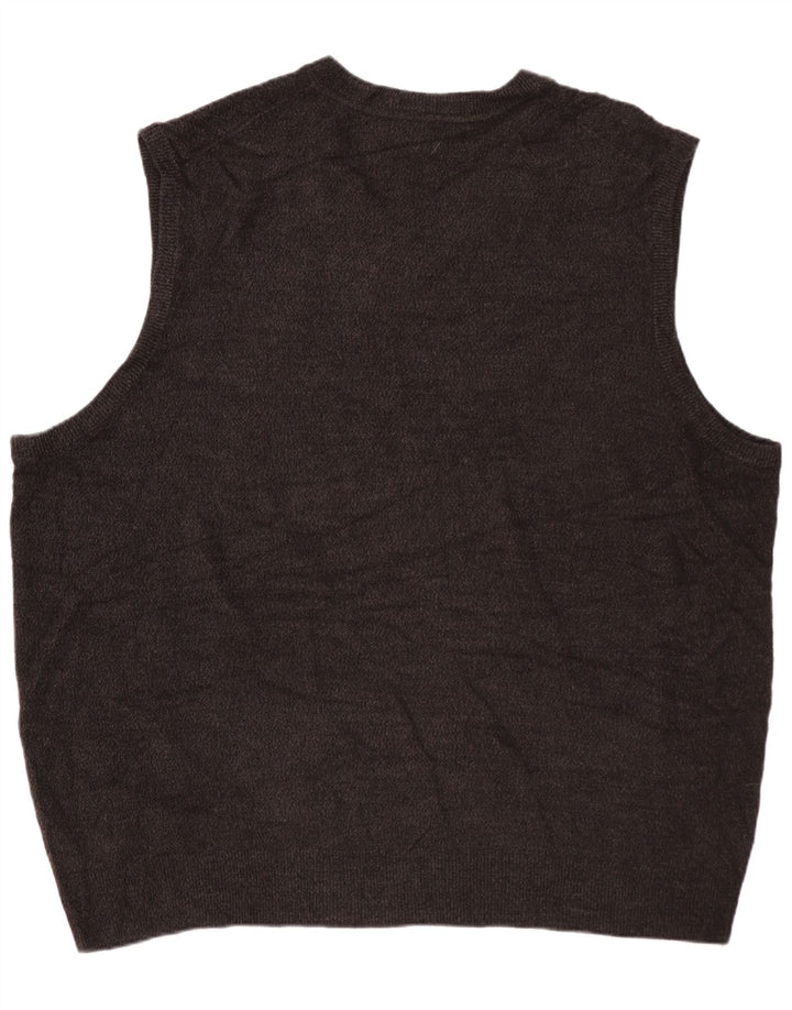 DOCKERS Herren Weste Tank Top 3XL Grau Acryl