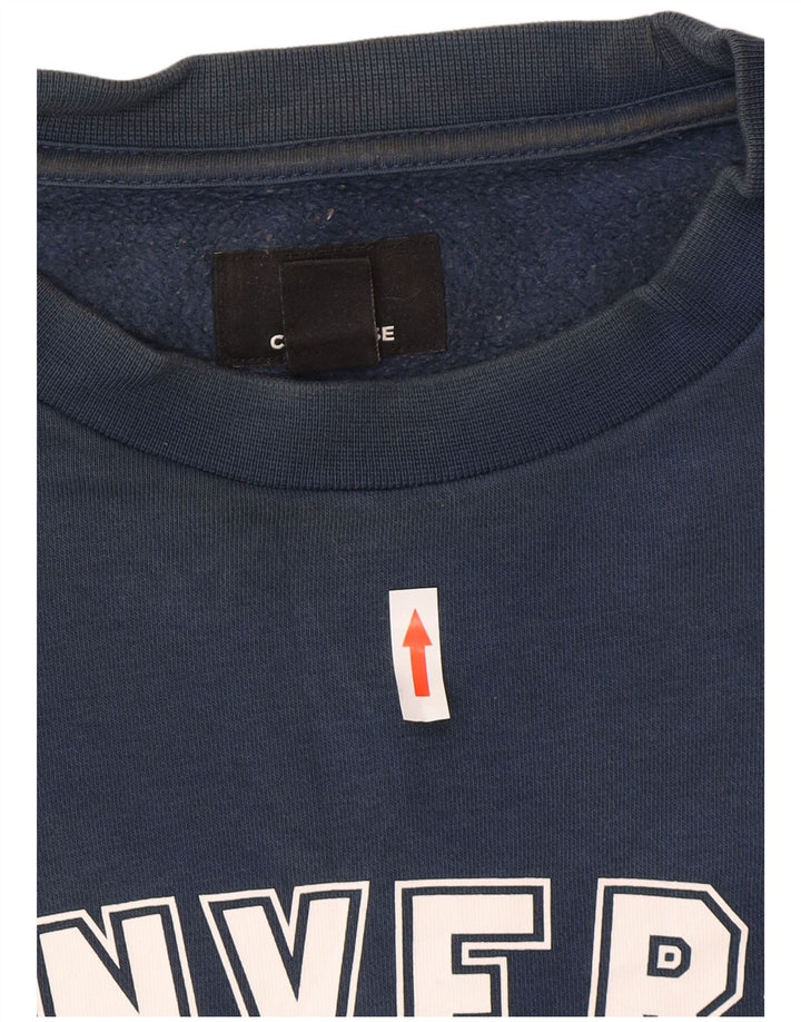 Converse Herren-Sweatshirt mit Grafik, Größe S, Marineblau