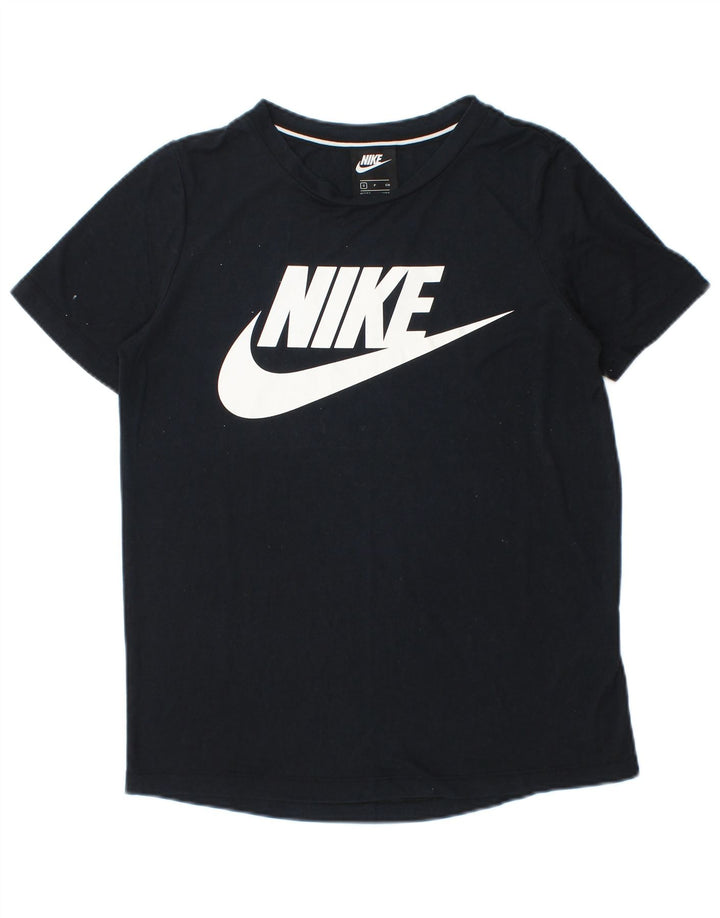 Nike Herren-T-Shirt mit Grafik, Größe S, Schwarz, Polyester