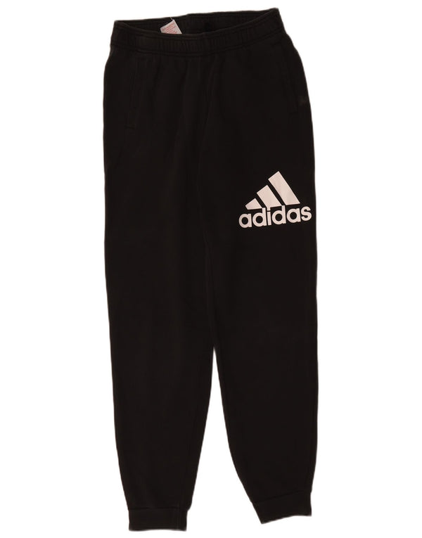 Adidas Jungen Trainingshose mit Grafik, Jogger, 13–14 Jahre, schwarze Baumwolle