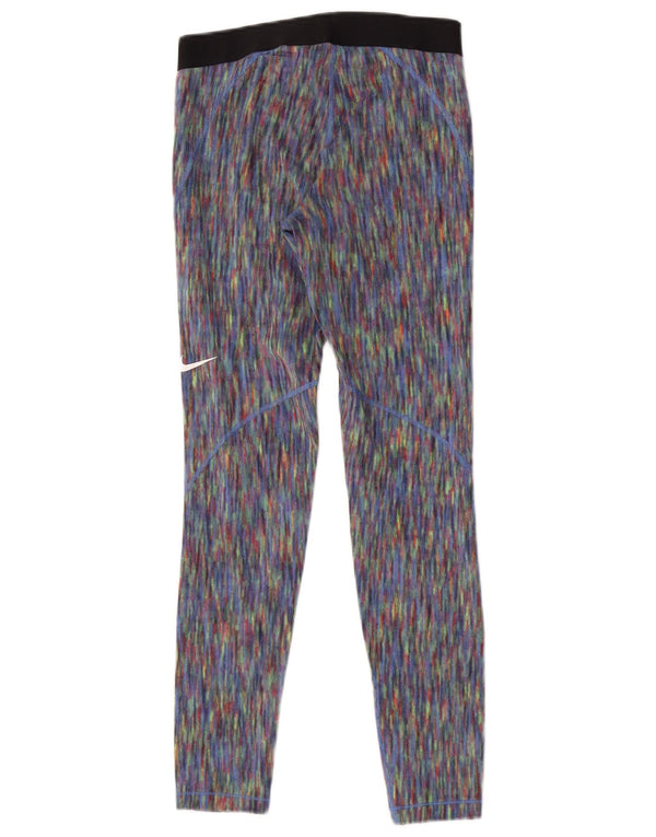 Nike Damen Leggings UK 12 Medium Mehrfarbiges Polyester