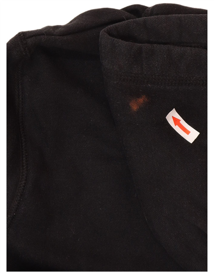 Jack Wills Herren-Kapuzenpullover, groß, aus schwarzer Baumwolle