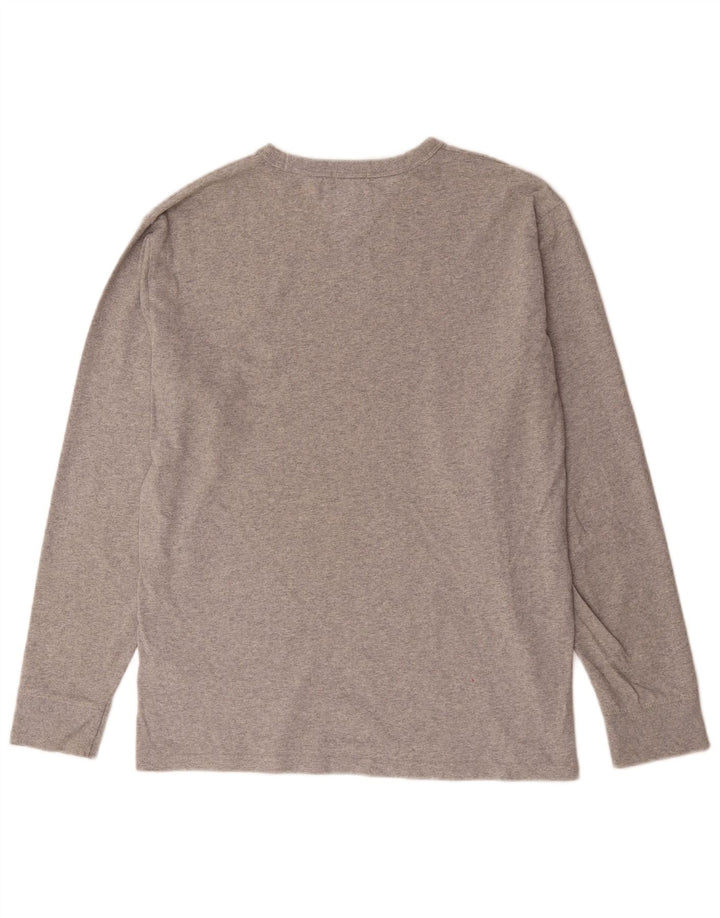 Tommy Hilfiger Herren Regular Fit Graphic Top Langarm Mittelgrau meliert