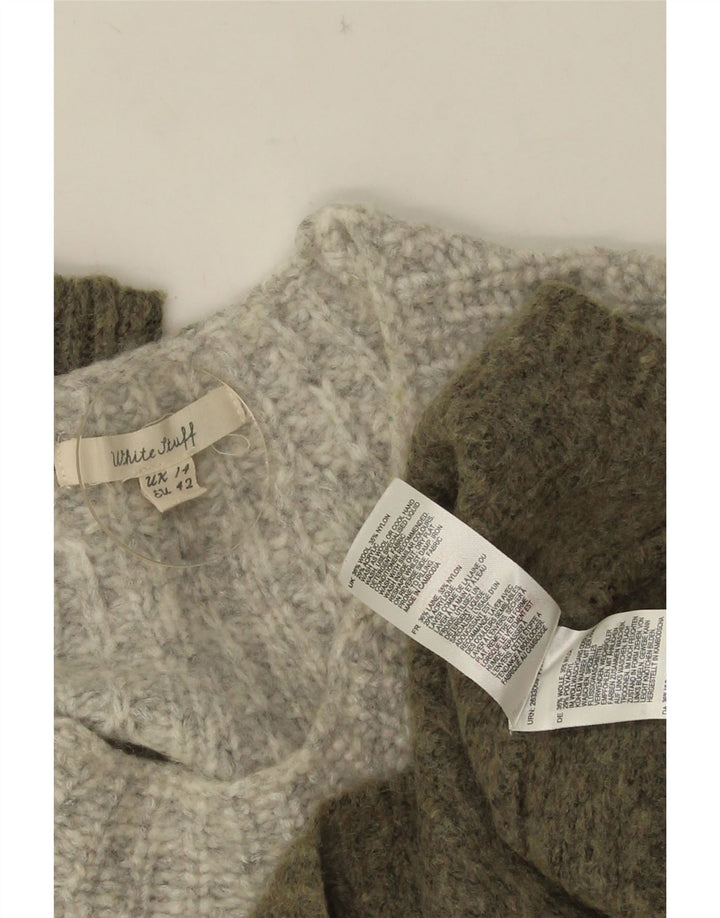 White Stuff Damen-Pullover mit U-Boot-Ausschnitt, Gr. 14, mittelmehrfarbig