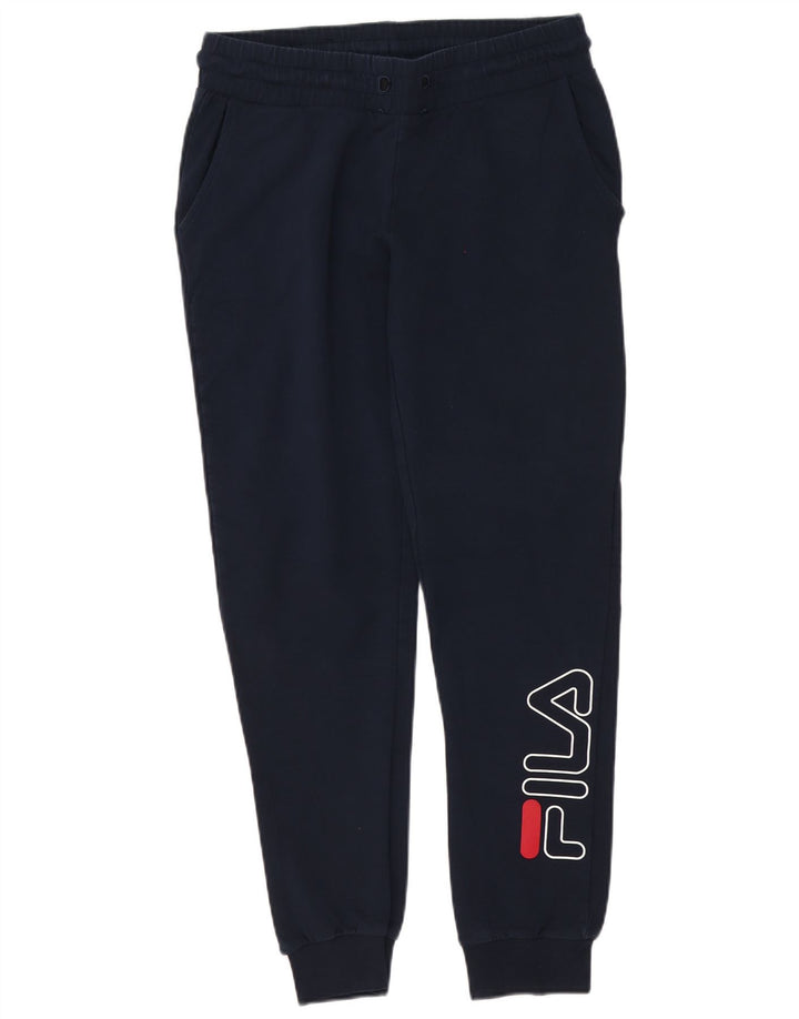 Fila Herren-Trainingshose mit grafischem Muster, mittleres Marineblau