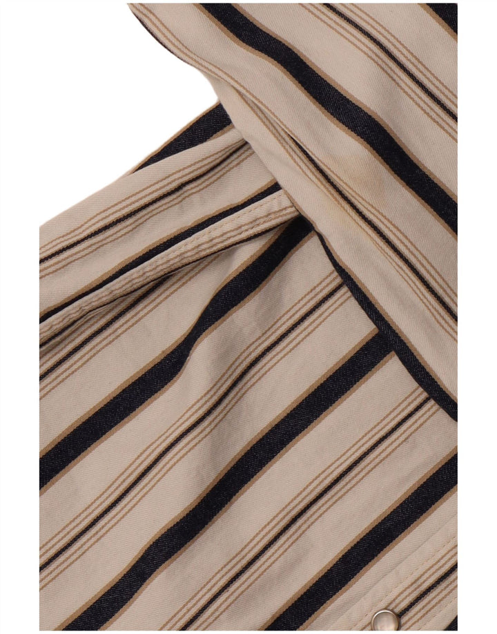 LEVI'S Herren-Flanellhemd, klein, weiß gestreift