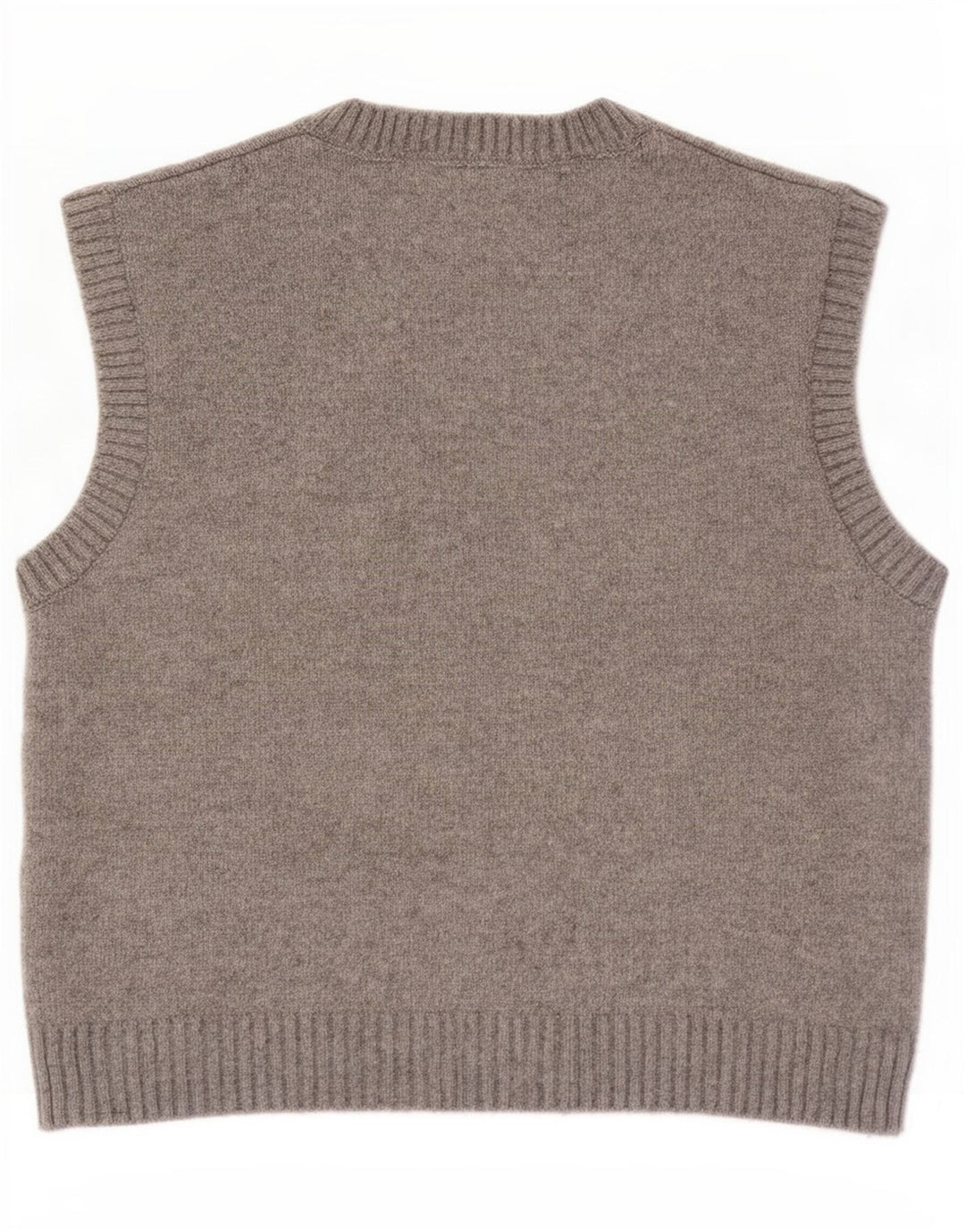 Zara Damen Crop Vest Tank Top UK 14 Mittelgraues Polyester