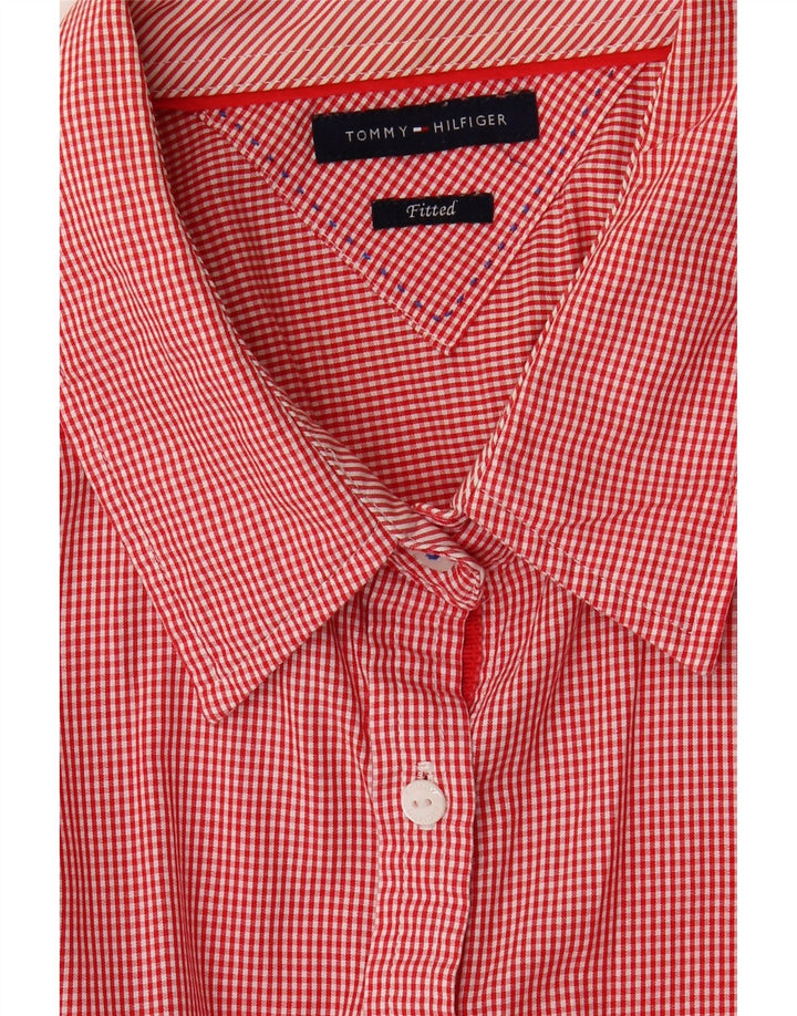 Tommy Hilfiger Damenhemd UK 16, großes rotes Gingham