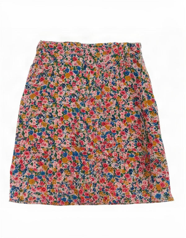 Balloon Damen A-Linienrock EU 40 Medium W30 Mehrfarbige Blumenseide
